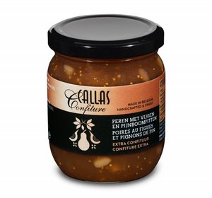 Peren met gedroogde vijgen en pijnboompitten  250 gr