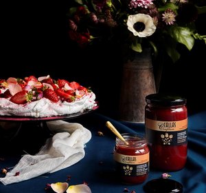 Aardbei -rozenblaadjes  218gr