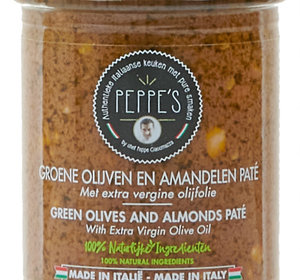 Groene Olijven en Amandelen Paté 90gr