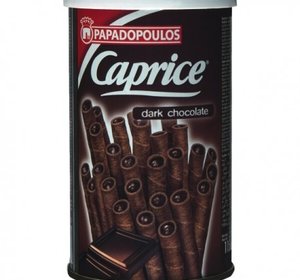 Caprice Wafelpijpjes Zwarte Chocolade 115gr