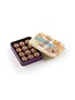 Blikje melkchocolade bloemetjes met cappuccino vulling (72g)