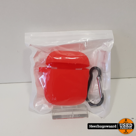 Silicone Hoesje voor Airpods 1/2 met Anti Lost Strap Diverse Kleuren Nieuw