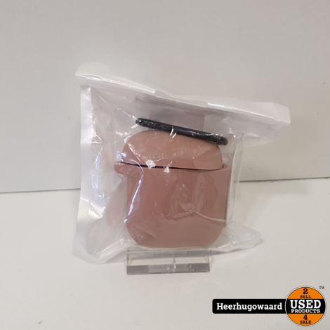 Silicone Hoesje voor Airpods 1/2 met Anti Lost Strap Diverse Kleuren Nieuw