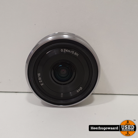 Sony SEL16F28 E-Mount 16mm F2.8 Lens in Nette Staat