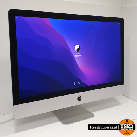 iMac 27 inch 2019 5K ZGAN - i9 3,6GHz 16GB 1TB Radeon Pro 580X 8GB