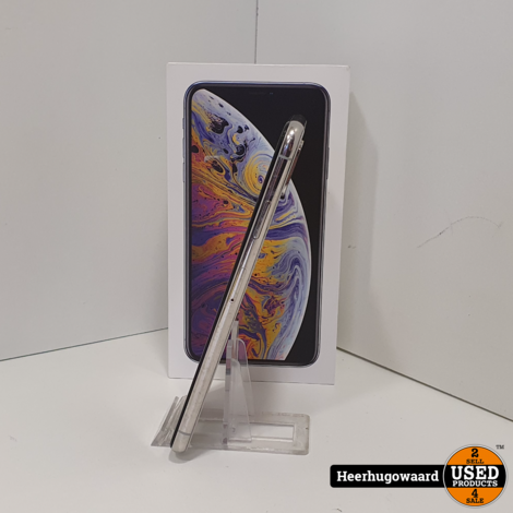 iPhone XS Max 64GB Silver Compleet in Goede Staat - Accu 82%