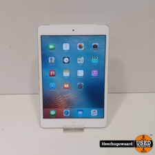 iPad Mini 1 16GB Silver WiFi + Cellular in Goede Staat