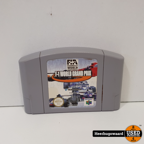 Nintendo 64 Game: F1 World Grand Prix incl. Handleiding in Nette Staat