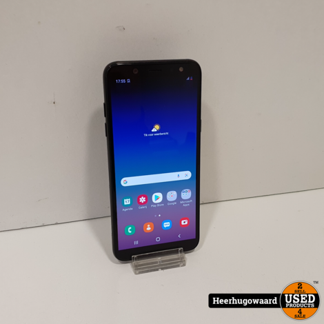 Samsung Galaxy A6 2018 32GB Black in Nette Staat