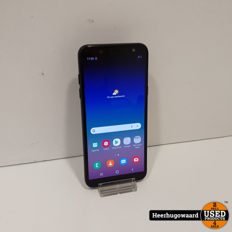 Samsung Galaxy A6 2018 32GB Black in Nette Staat
