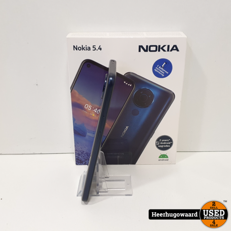Nokia 5.4 64GB Blauw Dual Sim Compleet in Nette Staat