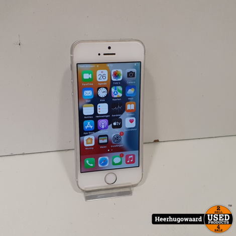 iPhone SE 32GB Silver in Goede Staat - Accu 93%