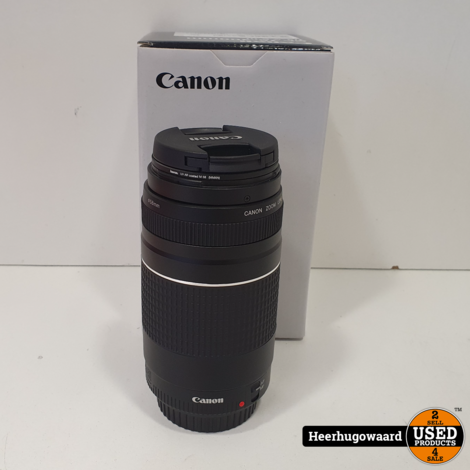 Canon Zoom Lens EF 75-300MM III 1:4-5.6 in Nieuwstaat met Bon