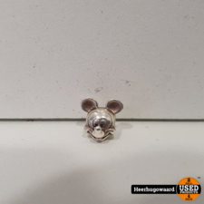 Pandora Mickey Mouse Bedel 791586 925 Zilver in Zeer Nette Staat