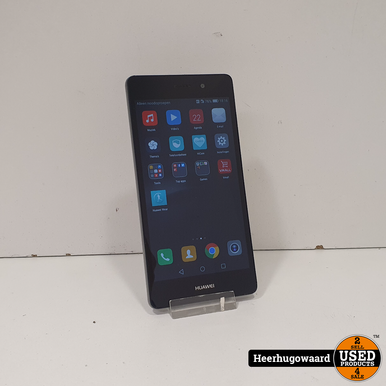 tarief Beide schild Huawei P8 Lite 16GB Black in Goede Staat - Used Products Heerhugowaard