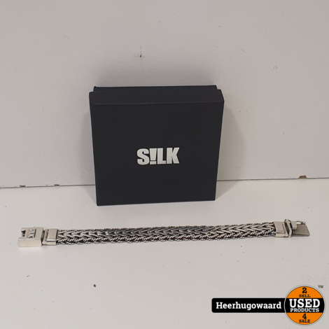 Silk Infinite Zilveren Armband Maat 20 Compleet in Nette Staat