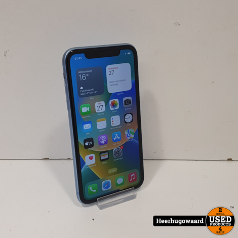 iPhone XR 64GB Blauw in Nette Staat - Accu 82%