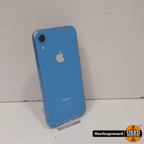 iPhone XR 64GB Blauw in Nette Staat - Accu 82%