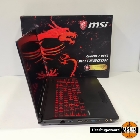 MSI GL62VR Gaming Laptop - i7-7700HQ 8GB GTX 1060 1,256GB SSD + HDD
