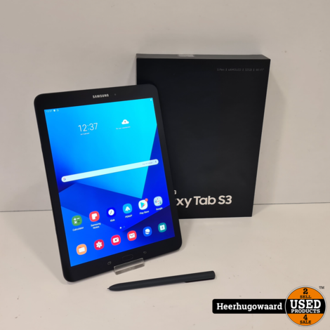 Samsung Galaxy Tab S3 32GB WiFi Zwart Compleet in Nette Staat