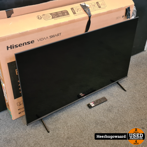 Hisense 50E7HQ 50'' 4K UDH Smart TV Compleet in Nette Staat
