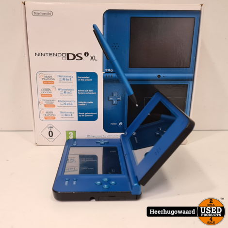 Nintendo DSi XL Blauw incl. oplader in Nette Staat