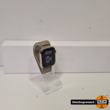 Apple Watch Series 7 45MM RVS Cellular Compleet in Zeer Nette Staat