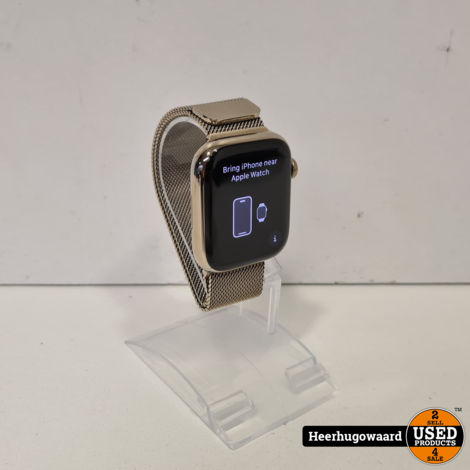 Apple Watch Series 7 45MM RVS Cellular Compleet in Zeer Nette Staat