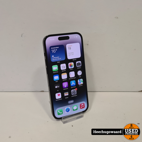 iPhone 14 Pro 128GB Space Gray in Zeer Nette Staat - Accu 92%