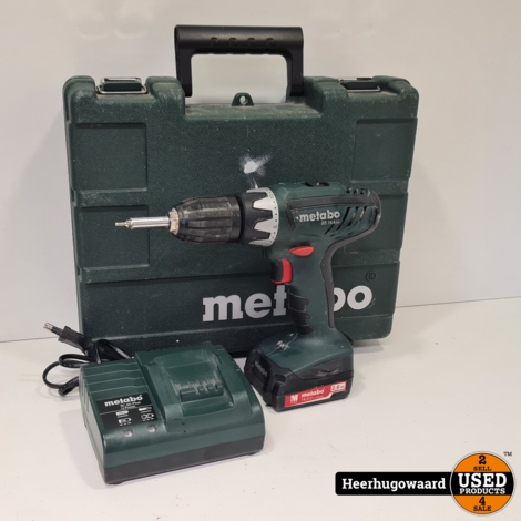 Metabo BS 14,4 LI Accu Boormachine incl. 2Ah Accu en Oplader in Koffer