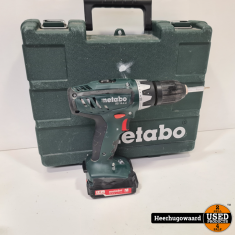 Metabo BS 14,4 LI Accu Boormachine incl. 2Ah Accu en Oplader in Koffer