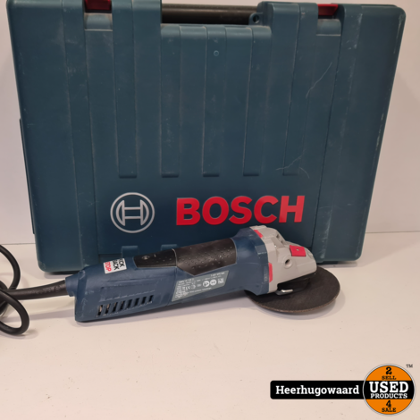 Bosch GWS 15-125 CI Haakse Slijper in Koffer in Nette Staat