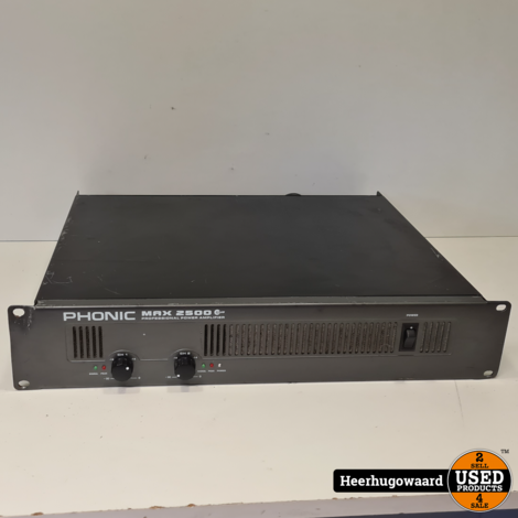 Phonic Max 2500 Plus Power Amp in Goede Staat