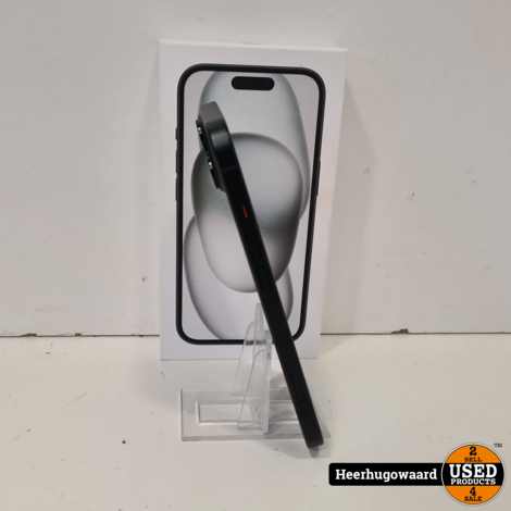 iPhone 15 128GB Black Compleet ZGAN in Doos