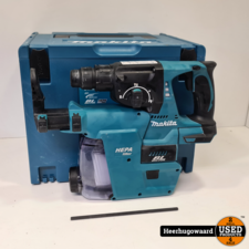 Makita DHR242ZJW 18V Combihamer incl. Afzuiging in Mbox in Nette Staat