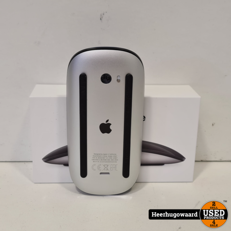 Apple Magic Mouse 2 (2022) Zwart Multi-Touch Compleet in Zeer Nette Staat