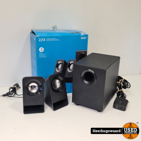 Logitech Z213 PC Speakerset Compleet in Nette Staat