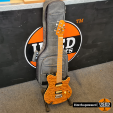 OLP MM1 Axis Ernie Ball Electrische Gitaar Amber Quilt Top in Nette Staat