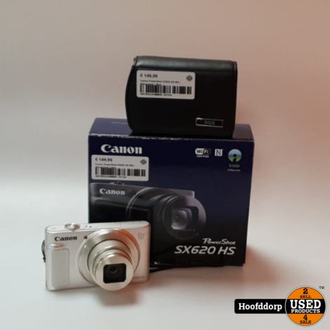 Canon PowerShot SX620 HS Wit | Nieuwstaat + Bon