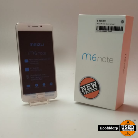 Smartphone Meizu M6 Note 32GB Gold | Nieuw Uit Doos