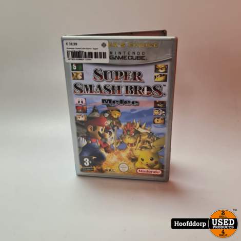 Nintendo GameCube Game: Super Smash Bros Melee