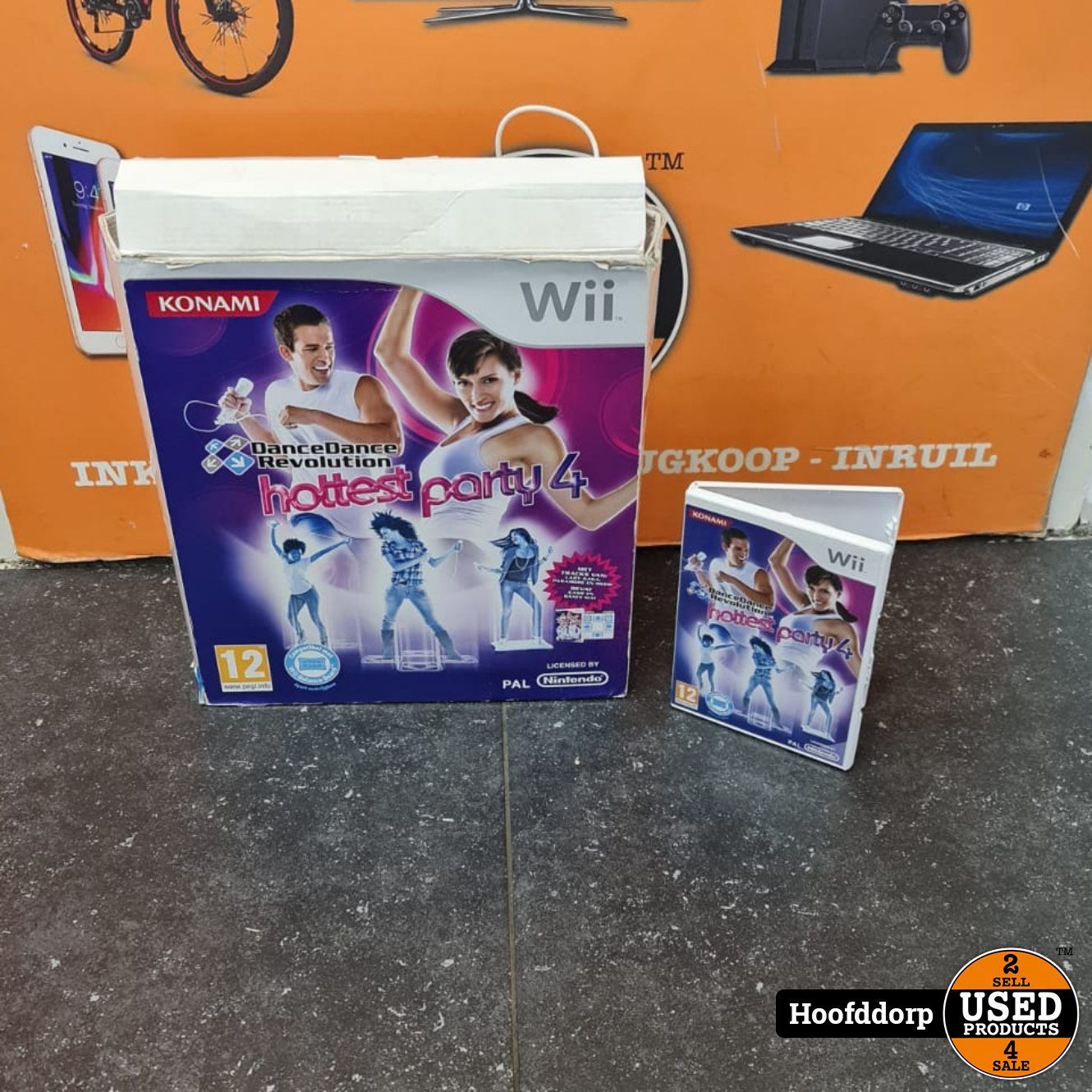 Wii Dansmat in doos met Game - Used Products Hoofddorp