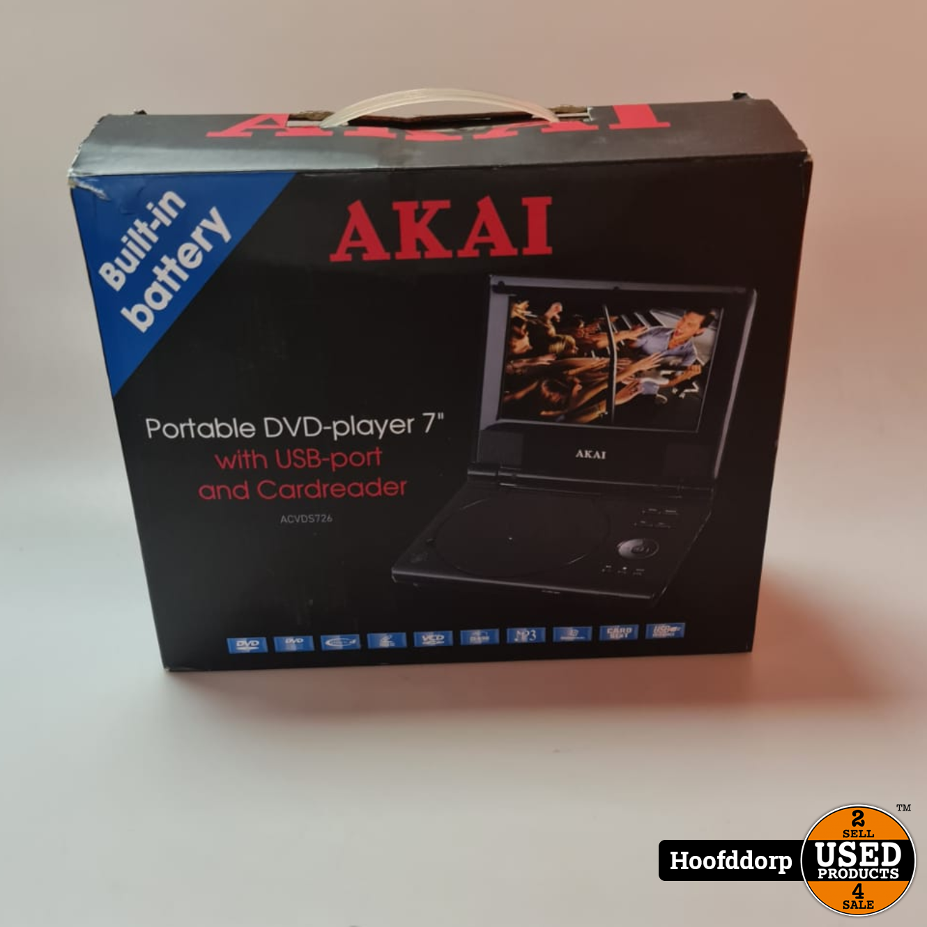 Akai ACVDS726 Portable dvd-speler - Products Hoofddorp