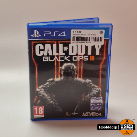 Playstation 4 Game : Call Of Duty Black Ops III