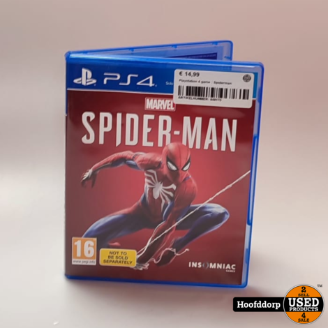Playstation 4 game : Spiderman