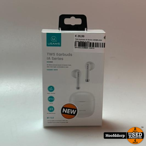 TWS Earbuds IA Series USAMS-IA04 White Nieuw in seal