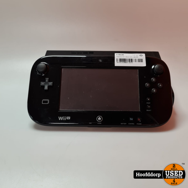Belichamen bron Soldaat Nintendo Wii U Black met controller - Used Products Hoofddorp