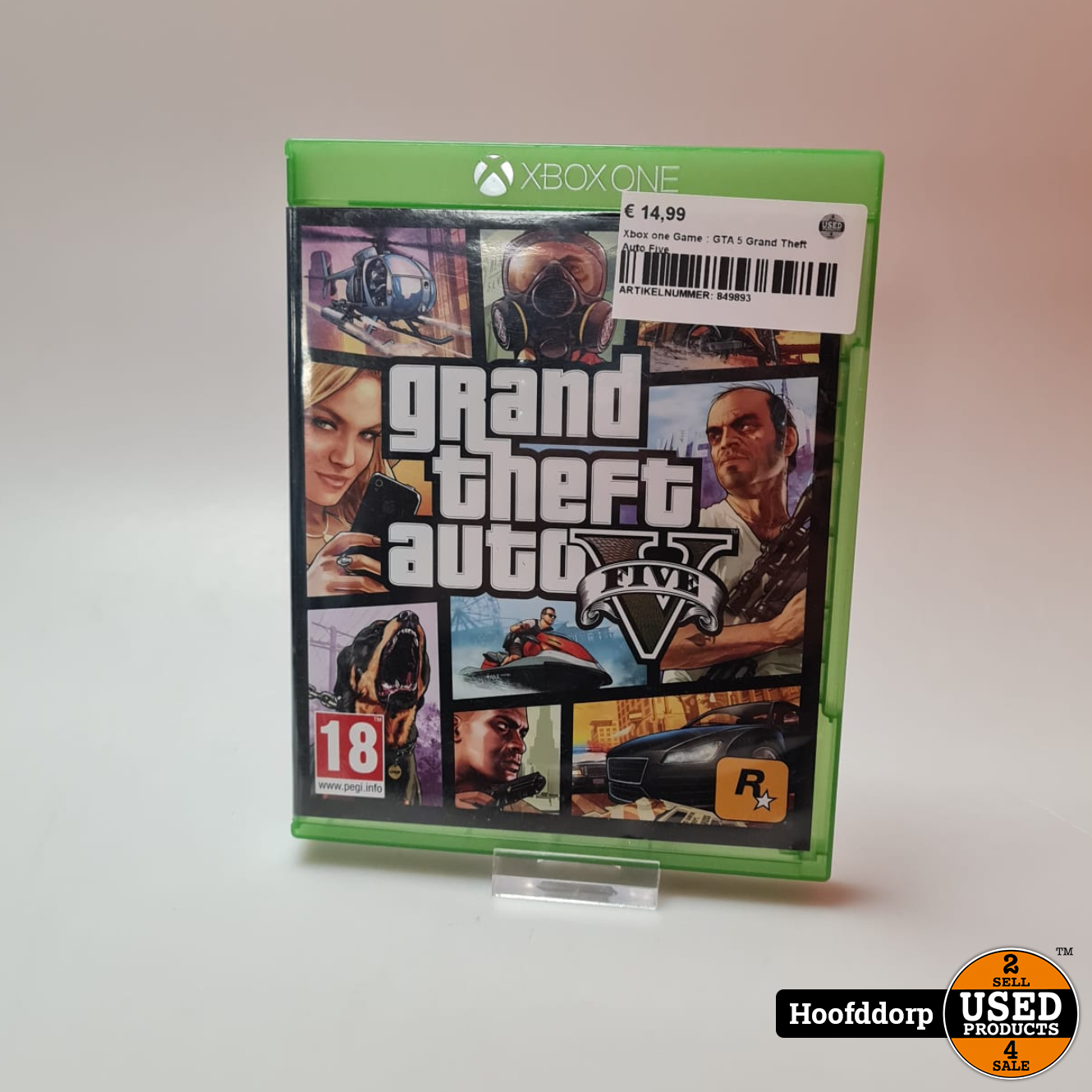 boycot Zachtmoedigheid Geheugen Xbox one Game : GTA 5 Grand Theft Auto Five - Used Products Hoofddorp