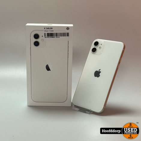 iPhone 11 64GB White in doos