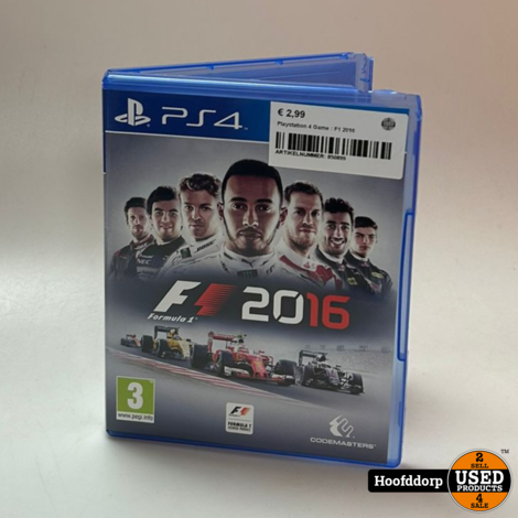 Playstation 4 Game : F1 2016